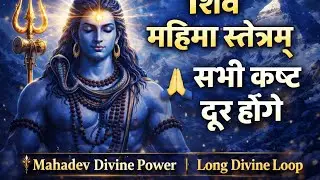 🔱शिव महिमा स्तोत्रम् 🙏 | सभी कष्ट दूर होंगे | Mahadev Divine Power | Long Divine Song 