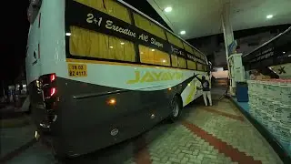 jayavin Travels Trivandrum To Pondicherry Sleeper Bus Ride #trivandrum #pondicherrytrip #chennai
