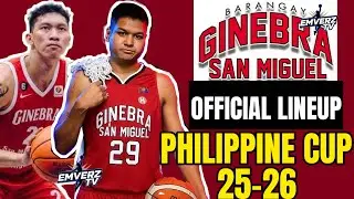 Официальный состав Ginebra 2025 | Обновление Кубка Филиппин PBA | ОБНОВЛЕНИЕ PBA 2025