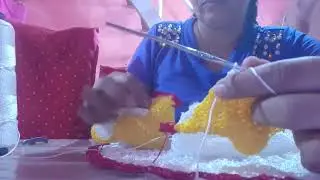 Asinha e crista do pintinho de crocher #artecroche #artesanato #viralvideo