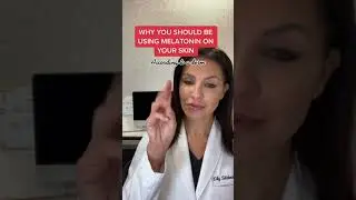 Why you should be using melatonin on your skin according to a dermatologist #shorts