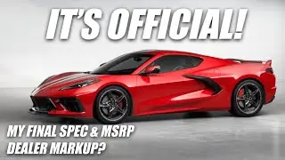 Big Update on My C8 Corvette Order! Here's The Final Spec & Price