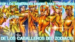 TOP los GENERALES MARINOS mas PODEROSOS de SAINT SEIYA