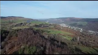Mountain Ash: Drones/Jam Pot  scenic overviews of Perthcelyn, Penrhiwceiber, The Tynte & Ynysybwl