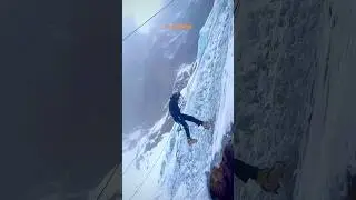Ice Climbing in Pahalgam, Kashmir ❄️🧗&zwj;♂️✨ #iceclimbing #kashmir #snowadventures