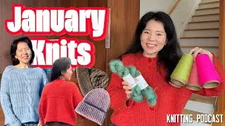 Ep 48 - january makes | moomellow, wabi sabi cardi,  bainbridge beanie | portland yarn | podcast