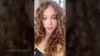 Sunday on #igreels #kalogerasisters #curlyhair #youtuber #fyp #lipsync #sundaykalogeras