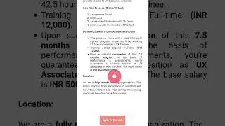 UX Designer Internship 2024