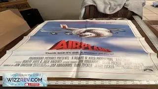 Airplane OG 1 Sheet Movie Poster 1980 Cult Comedy Leslie Nielsen Free Ship