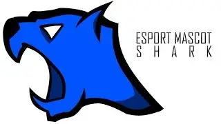Photoshop cs6// ESport Mascot// Shark
