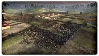 ROMAN FORT BATTLE - 12,000 Man Battle - Ancient Empires Total War Gameplay