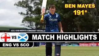 ENGLAND VS SCOTLAND ICC U19 WORLD CUP 2026 MATCH HIGHLIGHTS | ENG VS SCO MATCH HIGHLIGHTS 2026