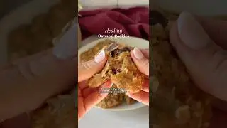 Healthier oatmeal cookies 🫶🏼 sweetened with maple syrup. #healthydesserts Enjoy!