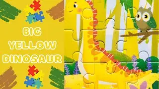 Big Yellow Dinosaur - Dinosaur Puzzle For Toddler, Kindergarten & Kids | Tozzle Puzzle
