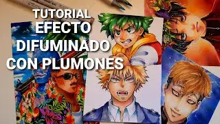 EFECTO DIFUMINADO CON PLUMONES | TUTORIAL PLUMONES COPIC | PT 1