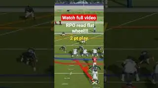 🔥Guaranteed success on 2 pt play/ RPO read Flat wheel/ madden 23