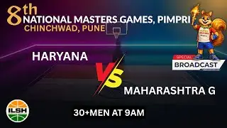 Live 🔴 || HARYANA vs MAHARASHTRA GREEN || 30+ Men&rsquo;s || 8th National Masters Games, Pune📍
