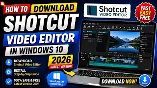 How to Download Shotcut Video Editor in Windows 10 || Download Shotcut video editor 2024