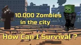 100 Days of Survival in a Zombie-Infested Apocalypse World | Minecraft Dubbed version