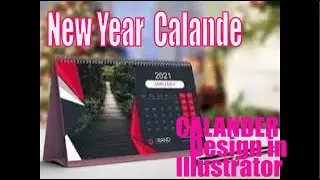 How to Design 1 Page Calendar 2024 in Illustrator | Tutorial for Beginner