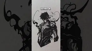 How to draw Sung Jin-woo in different level #sololeveling #sungjinwoo #anime #drawing #art #sketch