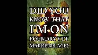Hey! Did you know that I'm on Foundry FVTT Marketplace? It's true!