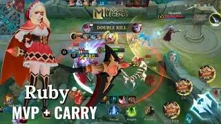 Ruby Mvp Carry Tutorial Gameplay Solo Rank Mlbb #mobilelegends #ruby #mlbb #mlb #ml #hero 