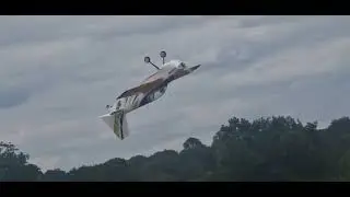 Foamy fuselage fixed with wooden wings, testing ( CG) flight, harrier flying looks good. 29Jun2025