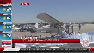 Plane crashes in San Carlos