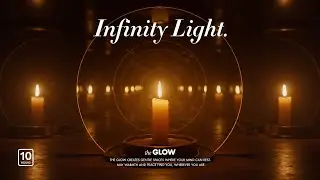 🔥 Infinity Candle Light 4K | Dreamscape Ambient Music for Sleep & Meditation (10 Hours)