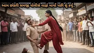 પોલીસ ઓફિસરે છોકરી ને લાફો માર્યો પછી છોકરીએ શું કર્યું જુઓ  gujarati story 
