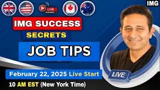 How to successfully find a job as an IMG Doctor? Live Q&A