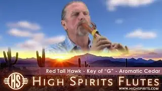 Red Tail Hawk Flute - key of G - Aromatic Cedar