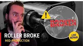 DTF Printer Tension Roller BROKE Mid-Production - Emergency Repair