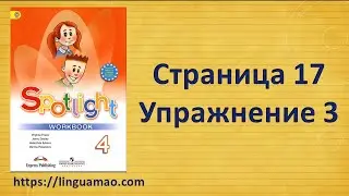 Spotlight 4 класс Workbook страница 17 номер 3 ГДЗ решебник