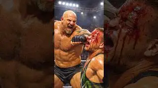 Goldberg DESTROYS Rob Van Dam 💥 Bloodied Face WWE  #retroWWE#bloodmatch#wweherecomesthepain#shorts