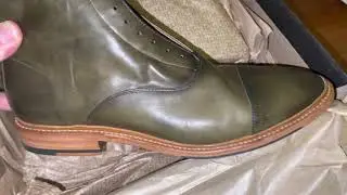 Frye Paul Lace-up Boots Olive Green Try on