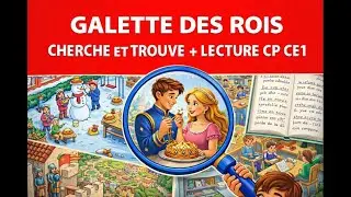 NOUVEAUTE Livre jeunesse Galette des Rois Cherche et Trouve + Lecture CP CE1  Compter de 1 &agrave; 20 MSO