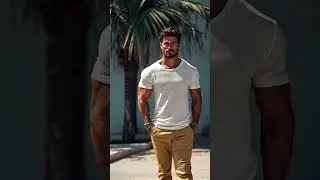 Men's Casual Cotton Round Neck Slim Fit Short Sleeve T-Shirt.#tshirtdesign #menswear #ootd #fyp