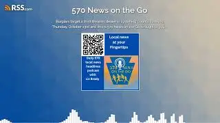Burglars target a third firearms dealer in Lycoming County. Today is Thursday, October 23rd...