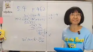 Algebra Chapter 5.4 Long Division of Polynomials with free Openstax textbook