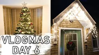 OUTDOOR LIGHTS, SMART PLUGS  & ANOTHER CHRISTMAS TREE | Vlogmas Day 6