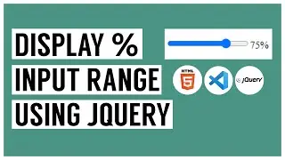 How to display percentage from input slider using JQuery | Hari Perisetla