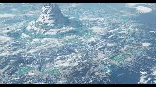 scifi city rotation