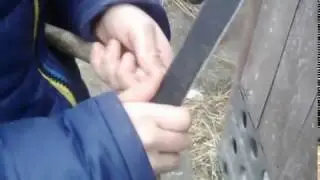 КАК СДЕЛАТЬ ДЕРЕВЯННЫЙ НОЖ#1
