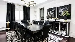 Bold & Dramatic Dining Room Makeover Transformation + Design Tips | Kimmberly Capone Interior Design
