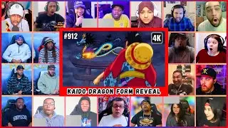 🔥🔥30+ Reactors KAIDO DRAGON FORM REVEAL Mega Reaction Mashup - One Piece Episode 912 Reaction Mashup