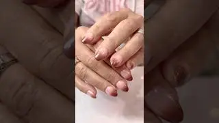 Builder gel nails with chrome ombr&eacute; #nails #nailart #chromenails #ombrenail #buildergelnails