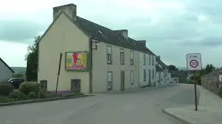 Driving From 29270 Motreff Through 29270 Tr&eacute;veller To 29270 Carhaix-Plouguer, Brittany, France