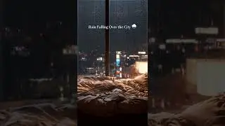 Rain Falling Over the City 🌧️